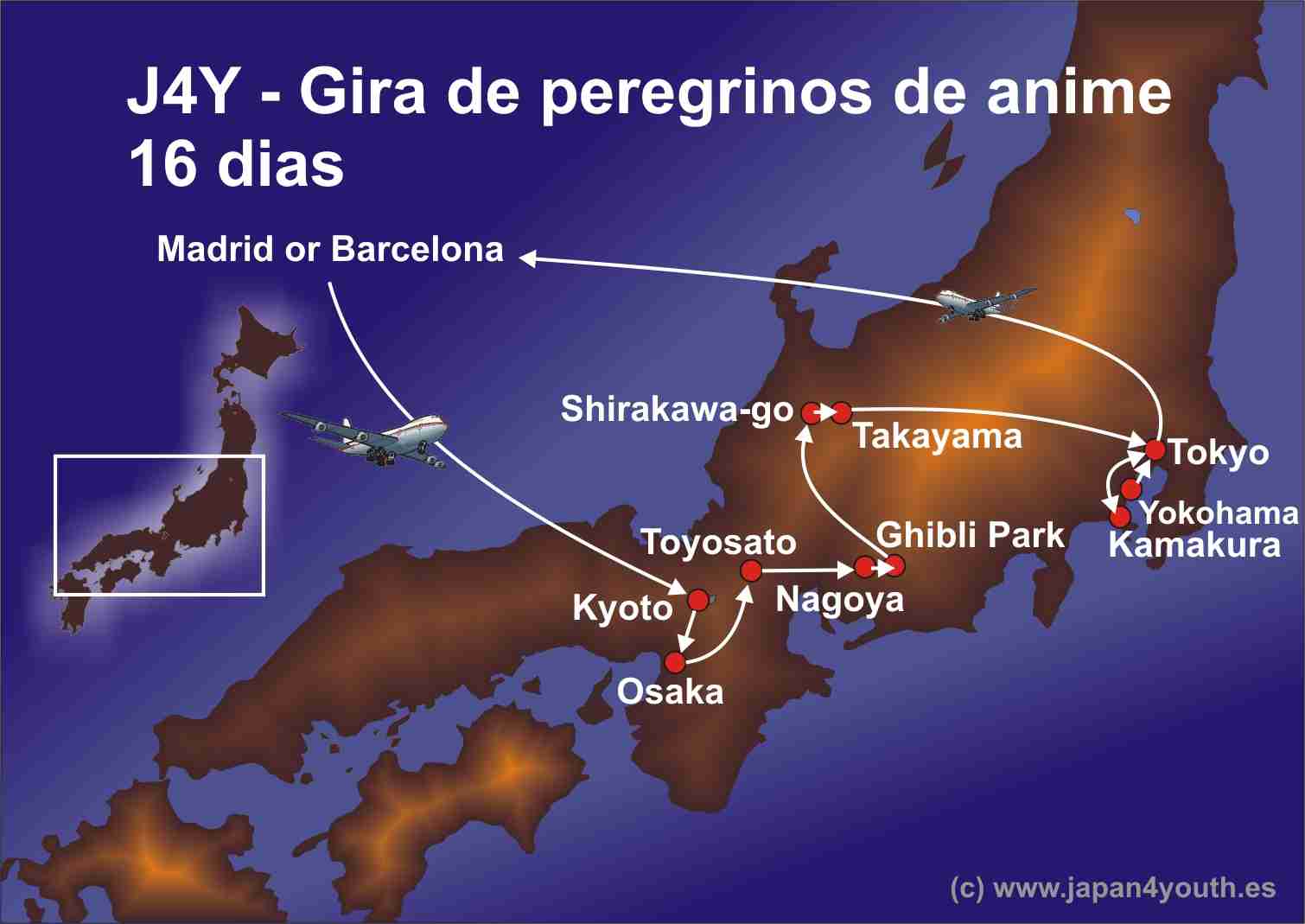 Japan4Youth – Anime Peregrinación 16 Tage