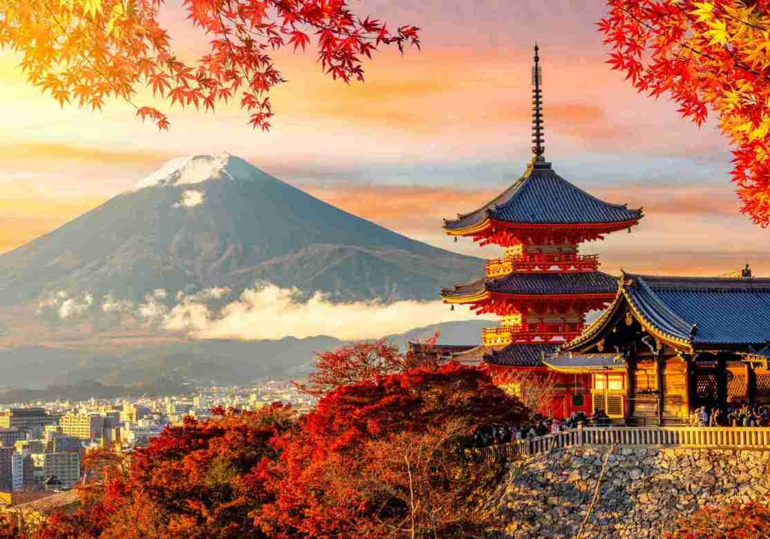 Pagoda del templo Kiyomizu-dera en Kioto