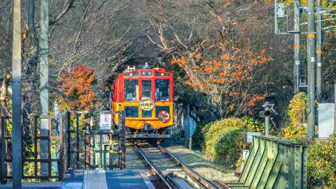Puente Togetsukyo sobre el río en Arashiyama